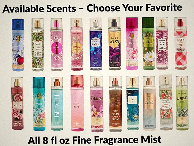 BATH AND BODY WORKS FINE FRAGRANCE MIST SPRAY 8 oz ea ( Choose Scent )