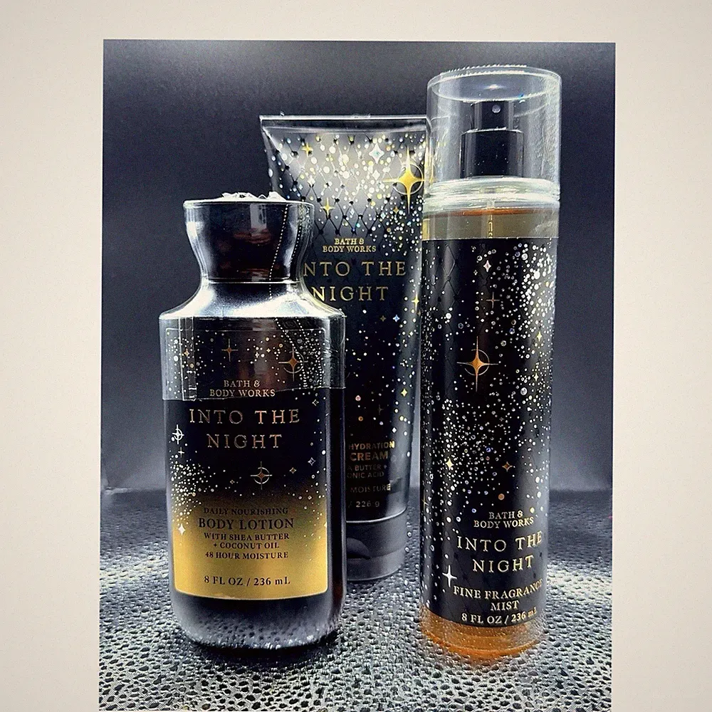 Bath & Body Works Into The Night Toiletries Set - Lotion, Cream, Mist