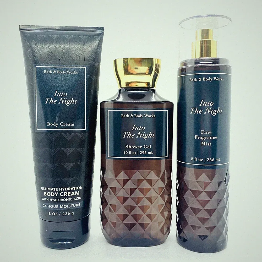 Bath & Body Works INTO THE NIGHT Trio Fragrance Mist Cream & Shower Gel Gift Set