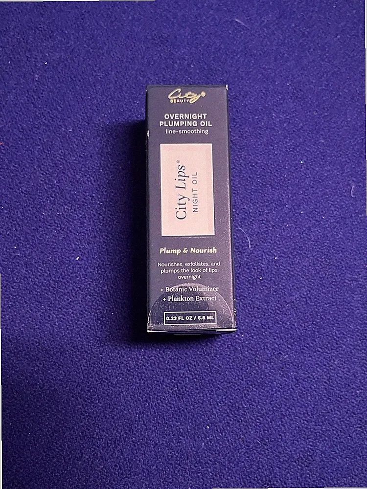 City Lips Night Oil ~ Overnight Plumping Oil New/Sealed 0.23 FL OZ/6.8 ML