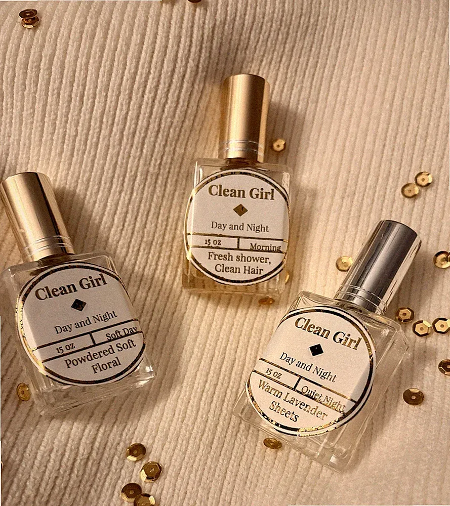 Clean Girl Day and Night Fragrance Trio 15oz Powdered Floral Lavender