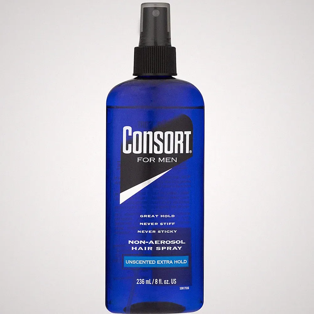 For Men Hair Spray Non-Aerosol Unscented Extra Hold 8 oz (Pack of 5)Q