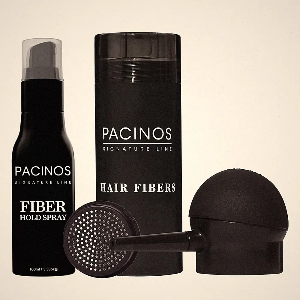 Hair Fiber Kit - Conceal Thinning Hair Instantly with Fiber Hold Spray - Dark...