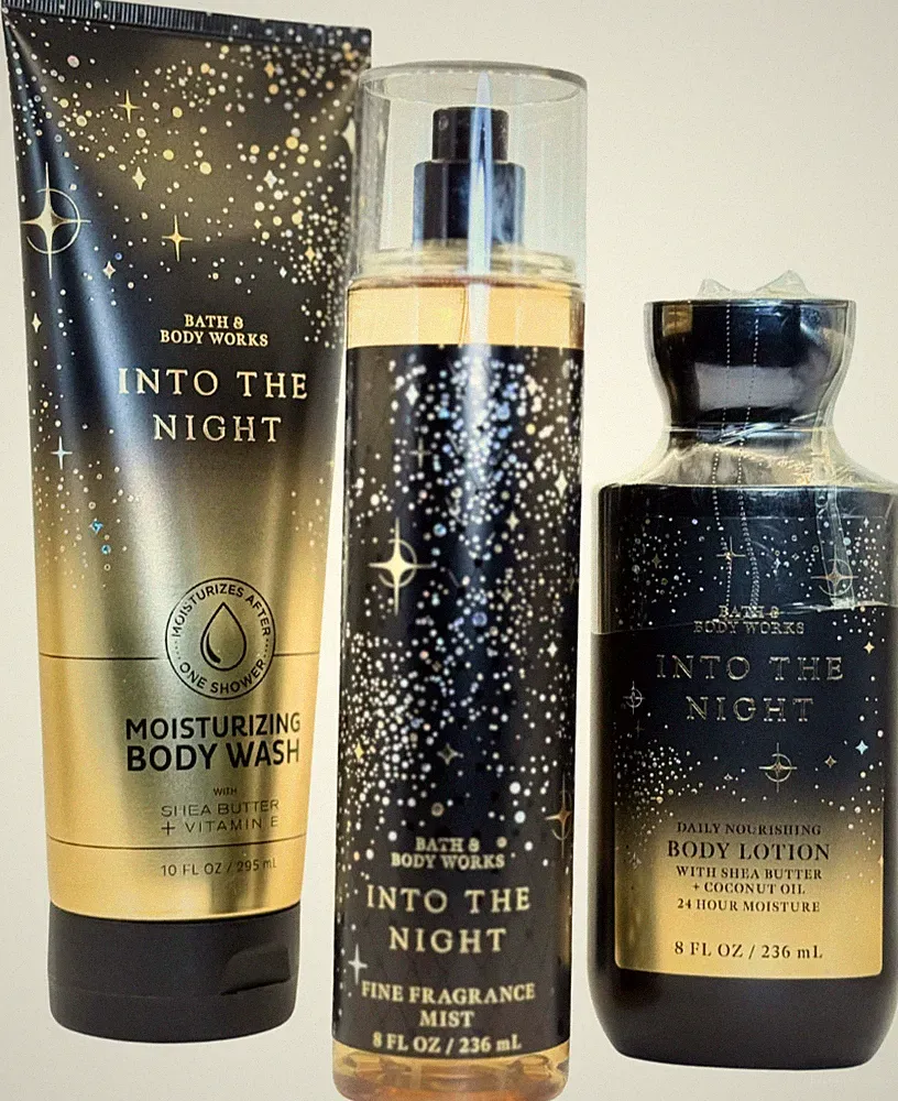 Into the Night 3-Piece Set | Moisturizing Body Wash + Lotion + Fragrance Mist
