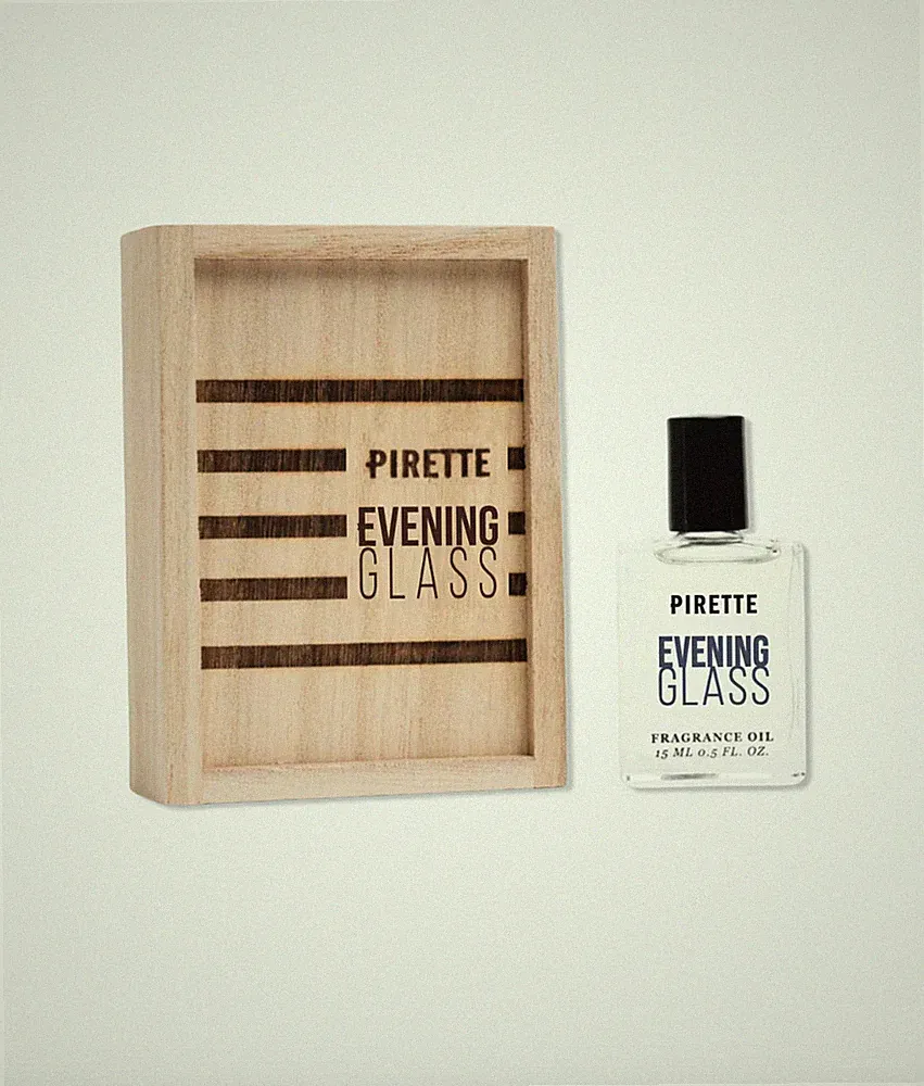 Pirette Evening Glass Fragrance Oil 0.5 oz 15 m Rollerball New in box