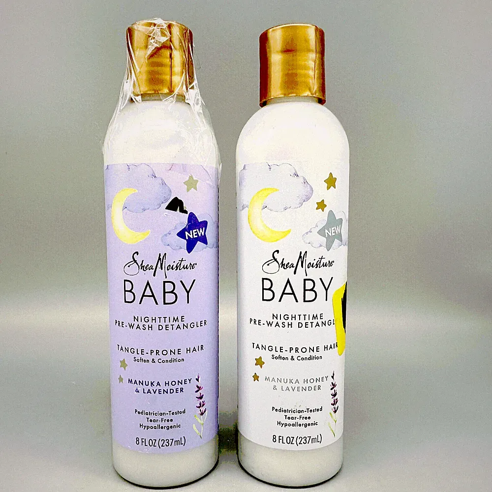 Shea Moisture Baby Nighttime Pre-Wash Detangler Manuka Honey & Lavender 8oz 2PK